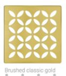 Schluter Kerdi Drain Style Floral Brushed Classic Gold EBCG